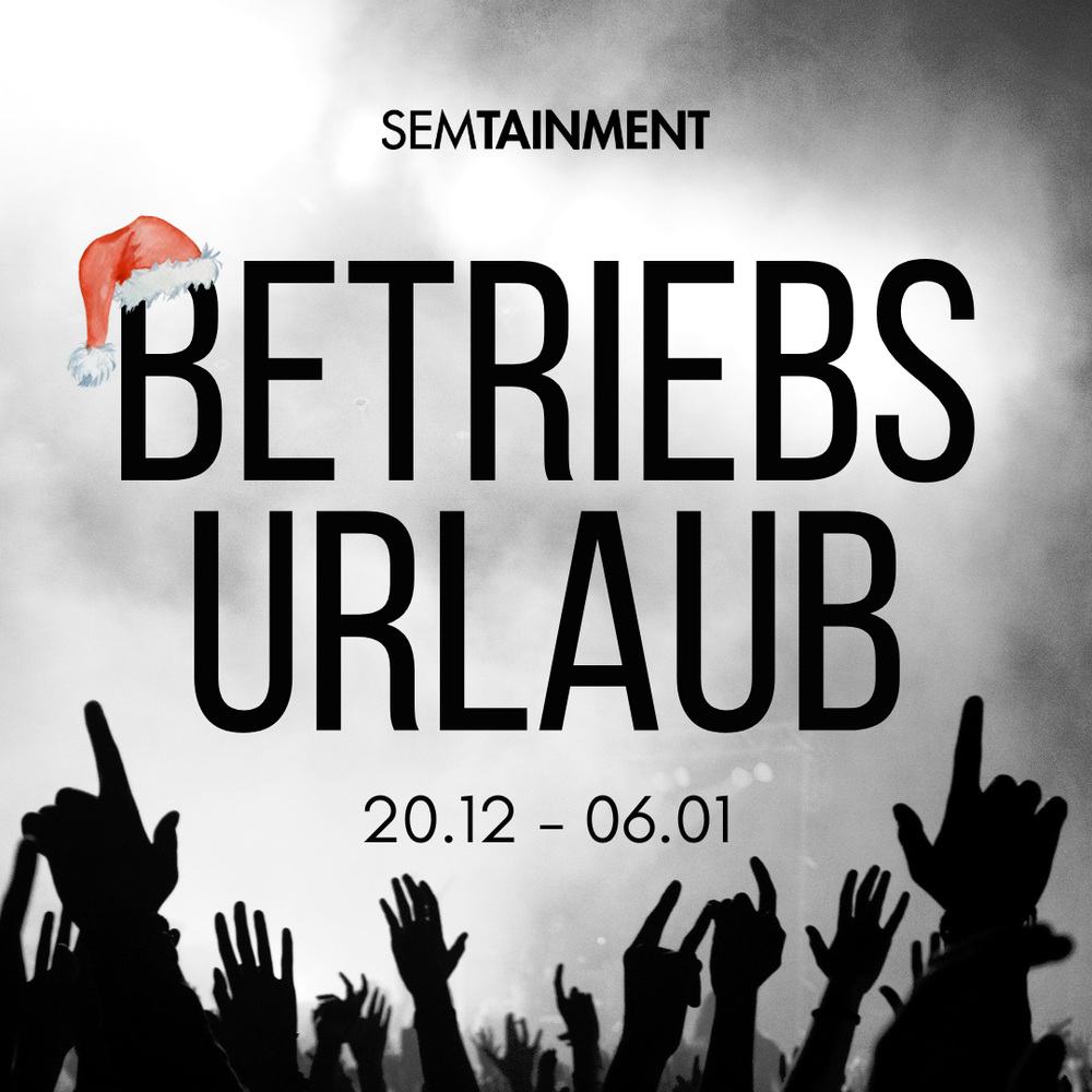 Betriebsurlaub 20.12 - 06.01